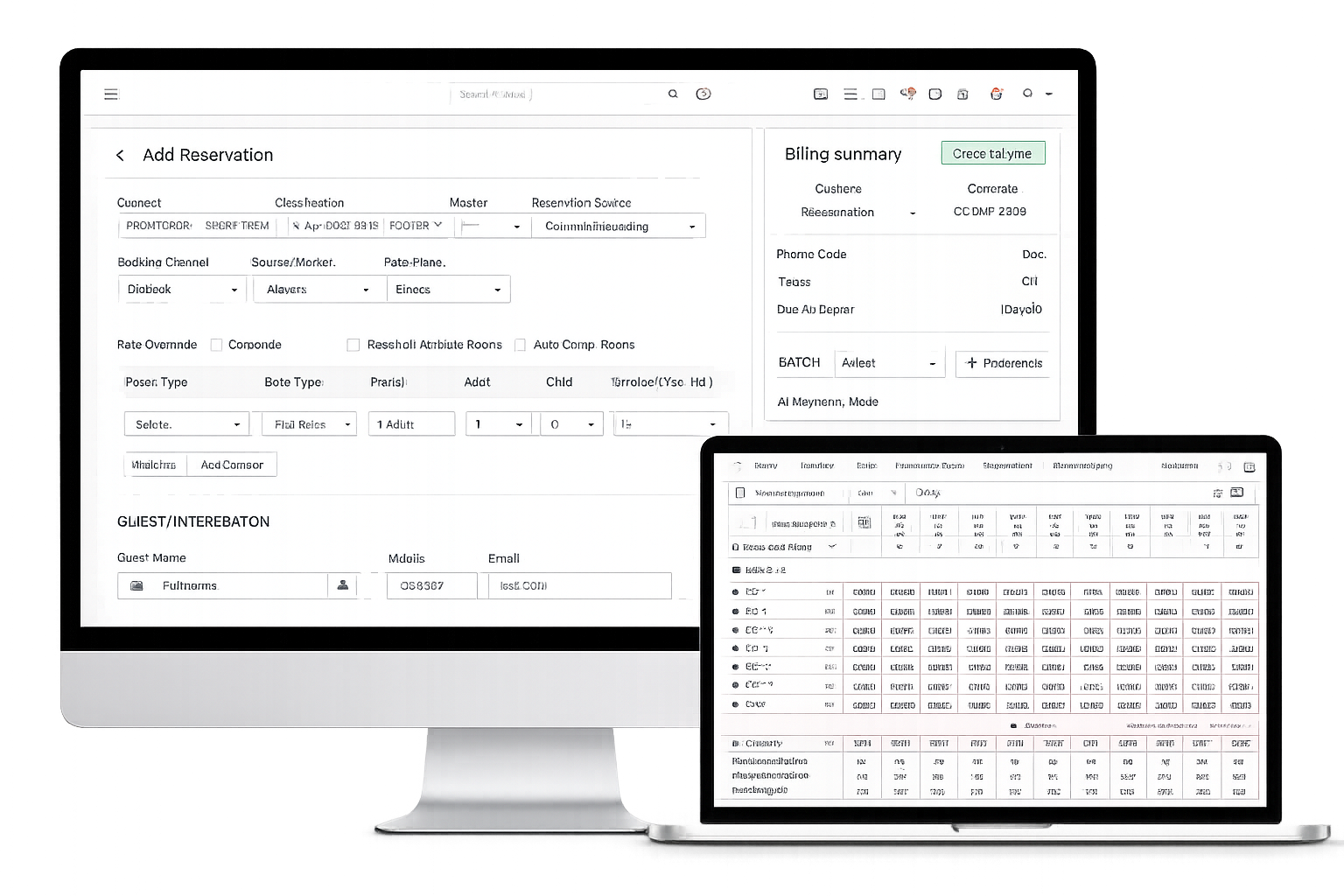 Channel Manager demo preview
