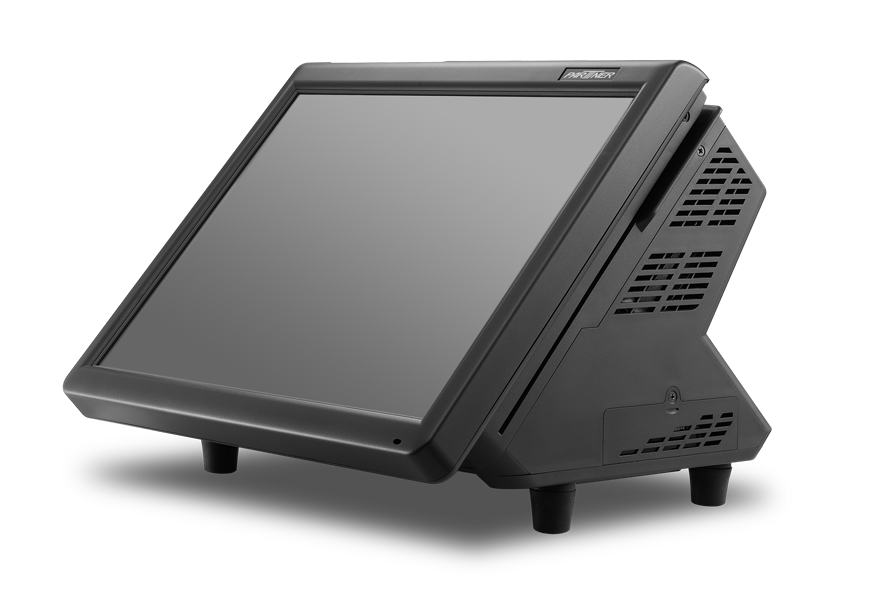 Touch-screen POS terminal for hotel and restaurant front desk and counter checkout
