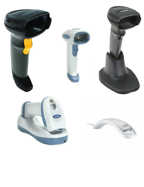 Wired and wireless barcode and QR scanners for POS checkout and inventory management